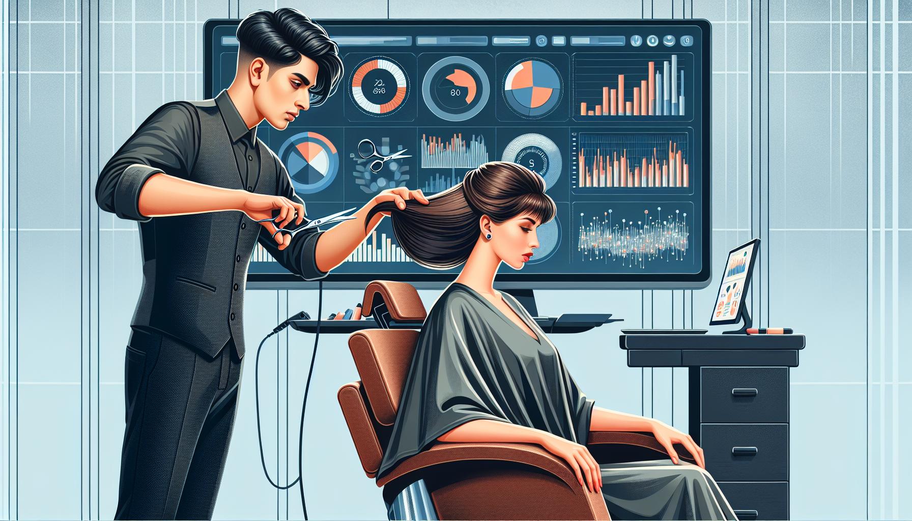 Beauty Salon SEO Illustration