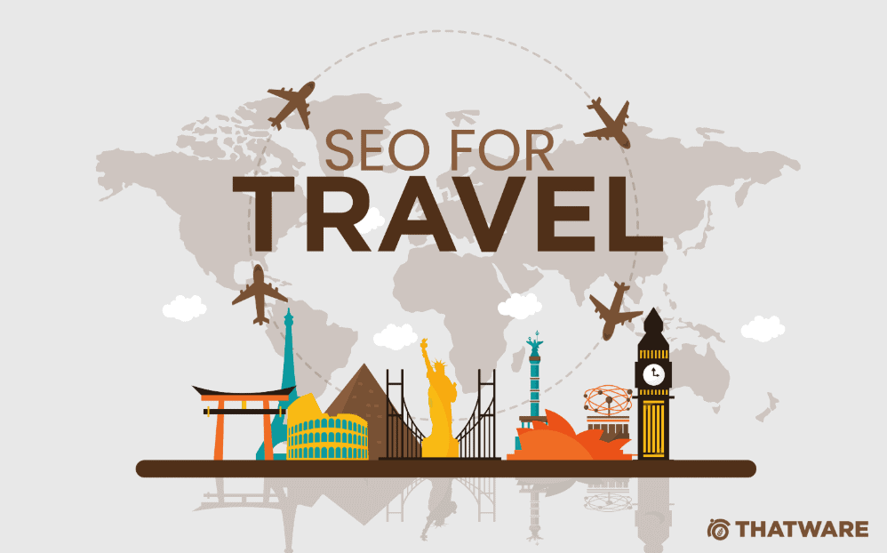 Travel Agency SEO Illustration